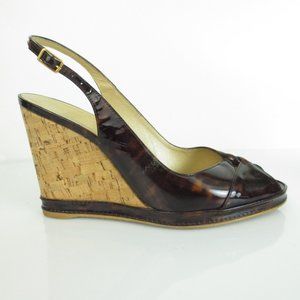 STUART WEITZMAN Wedge Shoes Patent Leather